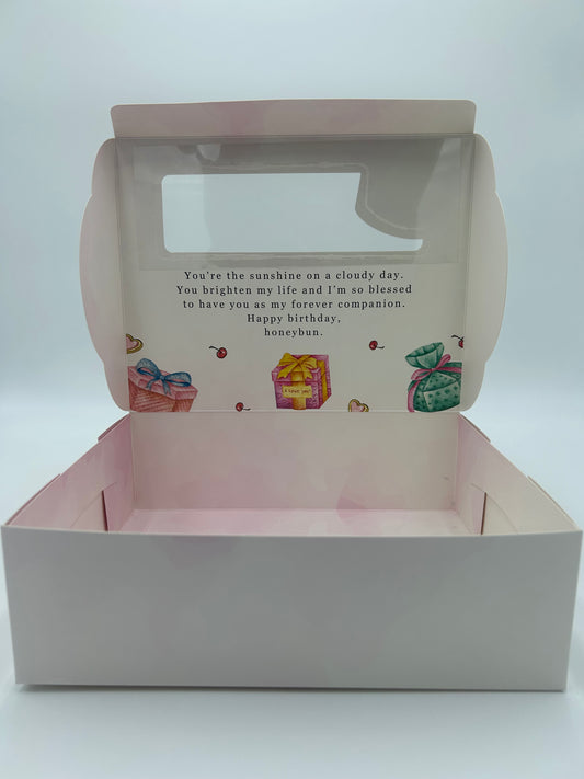 His or Her Happy Birthday Cookie/ Cake Box